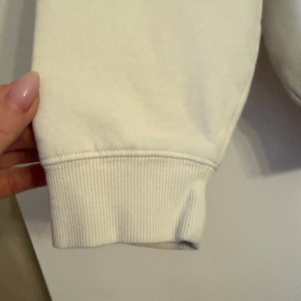 Clare V White and Blue Crewneck Sweater Small - Picture 4 of 10